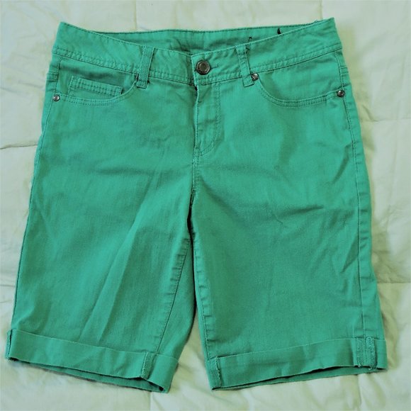 Faded Glory Denim Cuffed Shorts, size 10 - Picture 1 of 5